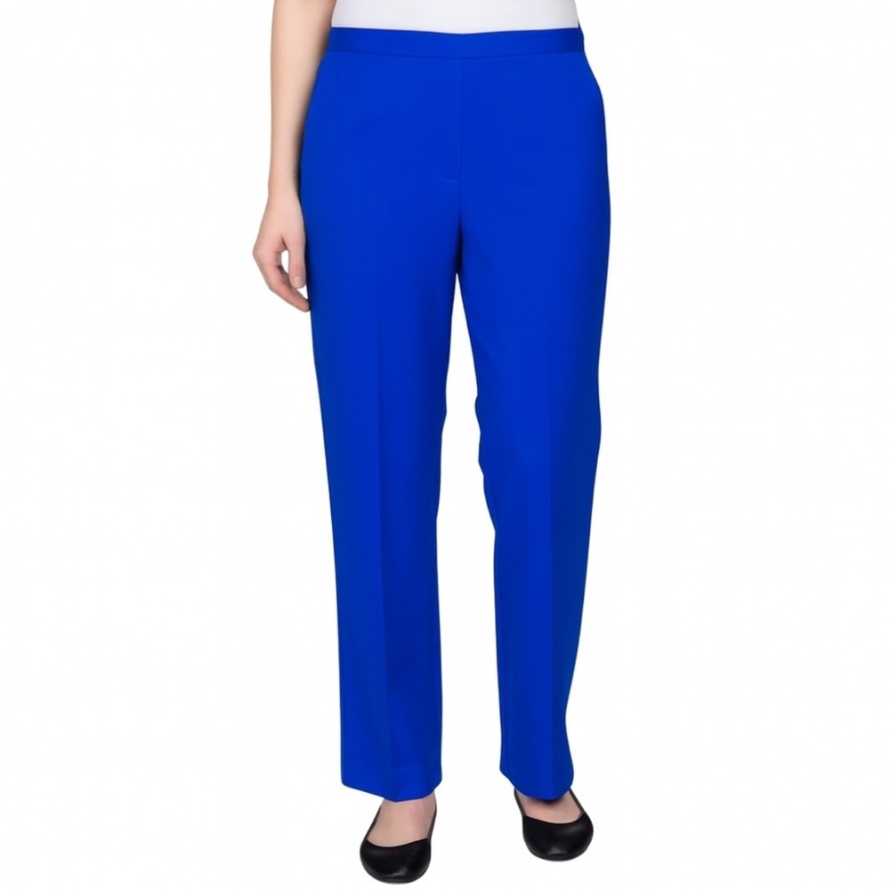 Alfred Dunner Blue Classic Fit Pull On Pants Size 16W
